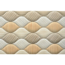 Elegant Design Wavy Line Wall Tile Ideas for Small Bathrooms